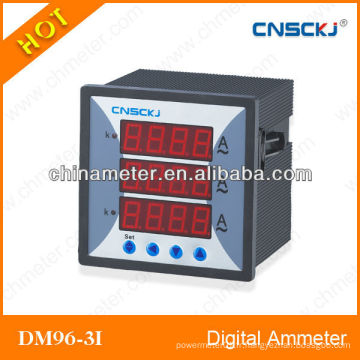 DM96-3I ampèremètre numérique triphasé